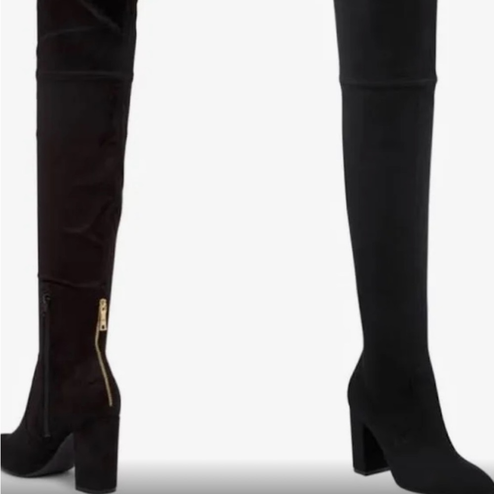 NEW IN BOX BLACK MULTI FABRIC GUESS BOOTS 
SZ 8